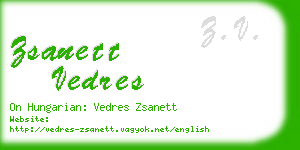 zsanett vedres business card